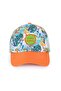 Milk&Moo Jungle Friends Boys Baseball Cap, 4–6 Ages, Orange Brim, Adjustable and Breathable Hat