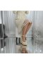 Beige Wedge Sole Bridal Shoes - 4065 - 3