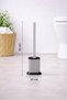 Silicone Toilet Brush Practical Silicone Wc Toilet Bowl Brush Oval Gray S-210 - 8