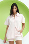Women's Terry Cloth Shirt Pink