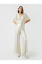 V-Neck Jumpsuit Short Sleeve - 2