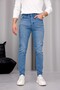 Men's Light Blue Denim Jean Trousers Slim Fit Lycra Laser Narrow Leg - 4