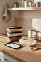 Hide Plus 4-Piece Storage Container Black (4X 0.70 Lt)
