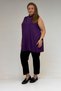 58501 Plus Size Judge Collar Combed Cotton Underwear - Plum - 2