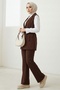 Niyar Vest Pants Double Set 1530 - Bitter Brown - 4