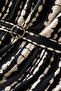 Women's Pattered Loose Model Button Detail Dress - 4