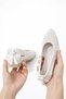 Women's Woven Side-Open Back-Bow Ballet Flats House and Outdoor Shoes - 2