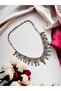 Garden Choker Zircon Stone Embroidered Engagement Henna Wedding Choker - 6