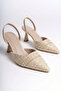 Women's Special Design Pointed Toe Straw Coated Daily Heeled Shoes