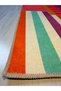 Yilmaz Collection Multicolor Modern Lines Creative Woven Base Decorative Carpet Yılmaz36 - 5