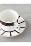 Isolde New Bone China 4 Piece Coffee Cup Set for 2 People 100 ml Brown - 4