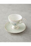Valentina New Bone China 4-Piece Coffee Cup Set for 2 People 80 ml Light Green - 3