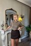 Cycling Neck Pulle Silvery Tricked Sweater