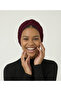 Cross Fukuro Glitter Lined Claret Red Ready-made Hijab Hijab Evening Dress Bonnet - 2
