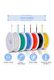 Green 5m 18 AWG 18 AWG Stranded Electrical Wire 18 Gauge Tinned Copper Wires Flexible Silicone Elect - 3