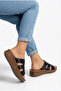 Women's Ultra Soft Soft Sole Wedge Heel Orthopedic Daily Mother Slippers with Inner Pad - 5