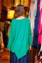 Green Color Piece Detailed Blouse - 4