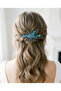 Stylish and Elegant Wedding and Engagement Bridal Crown and Hair Accessory with Completely Handmade Crystal Stones - 2