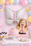Seafoam Pink Butterfly Foil Balloon 94 cm