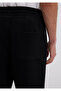 Patch Logo Black Basic Sweatpants 0010409-900 - 6