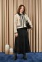 Women's Embroidery Detailed Short Jacket - 20719Ckt - Beige-Black - 2