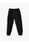 Basic Textured Jogger Sweatpants with Pockets - 3