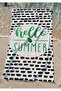 Hello Summer Y - منشفة الشاطئ المطبوعة