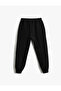 Basic Textured Jogger Sweatpants with Pockets - 4