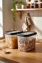 Hide Plus 2-Piece Storage Container Black (2X 1.9Lt)