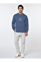 The Calm Blue Cotton Sweatshirt with Relaxed Fit - 9