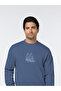 The Calm Blue Cotton Sweatshirt with Relaxed Fit - 3