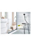 4-Piece Suction Cup Bathroom Set Ikea Shower Basket, Soap Dish, 2-Piece Hanger and Toilet Paper Holder White Plastic - 3