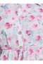Women Floral Long Sleeves Shirt Maxi Dress - 4