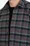 Men's Green Long Sleeve Pocket Checked Winter Shirt - 2