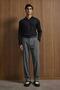 Men's Baggy Fit Fabric Trousers Anthracite - 3
