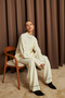 Women's Ecru Turtleneck Pocket Detailed Sweater Pants Knitwear Set - 7