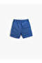 Basic Shorts with Elastic Waist, Above Knee Cotton - 2