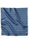 Blue Flower Pattern 100% Twill Silk Scarf 4204 - 86 - 4