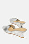 Women Silver Wedge Mule - 4