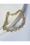 Integrated Clover Figured Steel Bracelet - Golden Sleek Clover - 4
