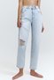 Yırtık mom fit jean - 4