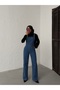 Long Blue B Wide-Leg Bahçevan Jumpsuit