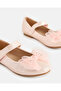 Girls Pink Bow Embellished Ballerina - 3