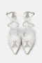 Oslo Pearl Detailed White Bridal Shoes 9cm Heels - 2