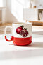 Ceramic Printed Pro Mug Cup with Pomegranate Pattern Design 330ml