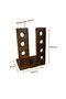 Handmade Wooden Glasses Organizer |   4 Compartment Glasses Stand - 5