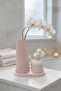 Minimal Powder Pink Vase Set – Large & Small Vase, with Tray - 5