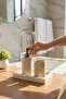 Bathroom Soap Dish Toothbrush Holder Set Travertine Natural Heavy Marble Antique Gold Color Bathroom Soap Dish Set - 2