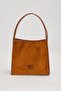 Brown Rectangular Shape Wide Shoulder Bag - 2