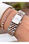 Rose Silver Color Women's Wristwatch 3-Piece Steel Bracelet Set Elegant Gift Set for Special Occasions - 6